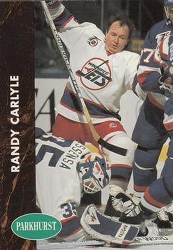 #418 Randy Carlyle - Winnipeg Jets - 1991-92 Parkhurst Hockey