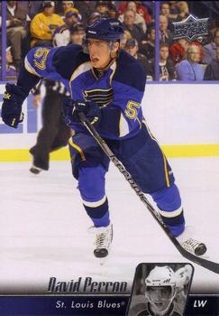 #418 David Perron - St. Louis Blues - 2010-11 Upper Deck Hockey