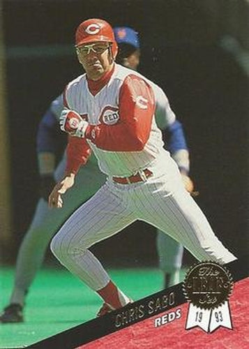 #418 Chris Sabo - Cincinnati Reds - 1993 Leaf Baseball