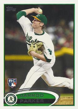 #418 Jarrod Parker - Oakland Athletics - 2012 Topps Baseball