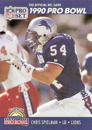 #419 Chris Spielman - Detroit Lions - 1990 Pro Set Football