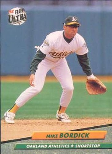 #419 Mike Bordick - Oakland Athletics - 1992 Ultra Baseball