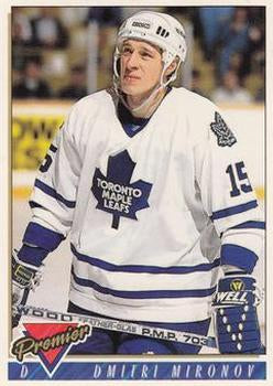 #419 Dmitri Mironov - Toronto Maple Leafs - 1993-94 Topps Premier Hockey