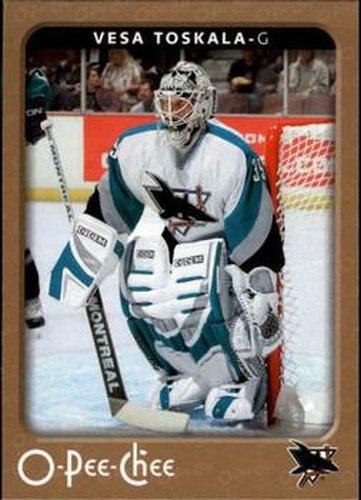 #419 Vesa Toskala - San Jose Sharks - 2006-07 O-Pee-Chee Hockey