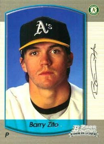 #419 Barry Zito - Oakland Athletics - 2000 Bowman Baseball