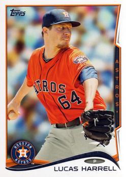 #419 Lucas Harrell - Houston Astros - 2014 Topps Baseball