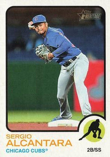 #419 Sergio Alcantara - Chicago Cubs - 2022 Topps Heritage Baseball