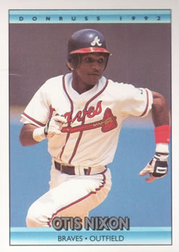 #41 Otis Nixon - Atlanta Braves - 1992 Donruss Baseball