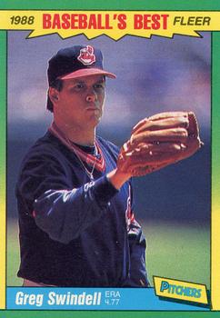 #41 Greg Swindell - Cleveland Indians - 1988 Fleer Baseball's Best Sluggers vs Pitchers