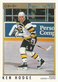 #41 Ken Hodge - Boston Bruins - 1991-92 O-Pee-Chee Premier Hockey