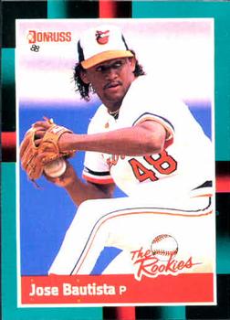 #41 Jose Bautista - Baltimore Orioles - 1988 Donruss The Rookies Baseball