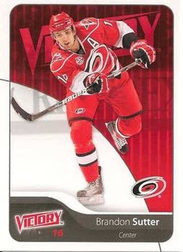 #41 Brandon Sutter - Carolina Hurricanes - 2011-12 Upper Deck Victory Hockey