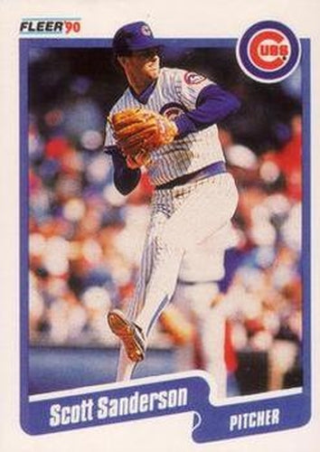 #41 Scott Sanderson - Chicago Cubs - 1990 Fleer USA Baseball