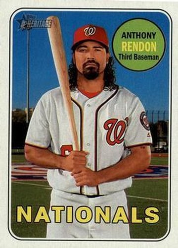 #41 Anthony Rendon - Washington Nationals - 2018 Topps Heritage Baseball