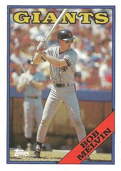 #41 Bob Melvin - San Francisco Giants - 1988 Topps Baseball