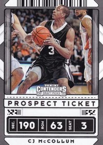 #41 CJ McCollum - Lehigh Mountain Hawks - 2020 Panini Contenders Draft Picks Basketball