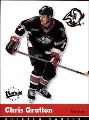 #41 Chris Gratton - Buffalo Sabres - 2000-01 Upper Deck Vintage Hockey