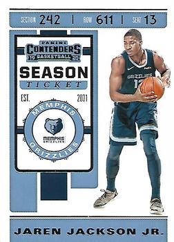 #41 Jaren Jackson Jr. - Memphis Grizzlies - 2019-20 Panini Contenders Basketball