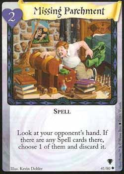 #41 Missing Parchment - 2001 Harry Potter Quidditch cup