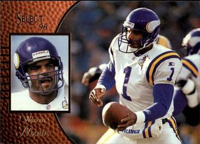 #41 Warren Moon - Minnesota Vikings - 1996 Select Football