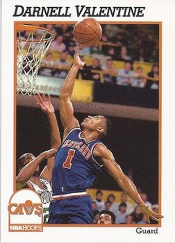 #41 Darnell Valentine - Cleveland Cavaliers - 1991-92 Hoops Basketball