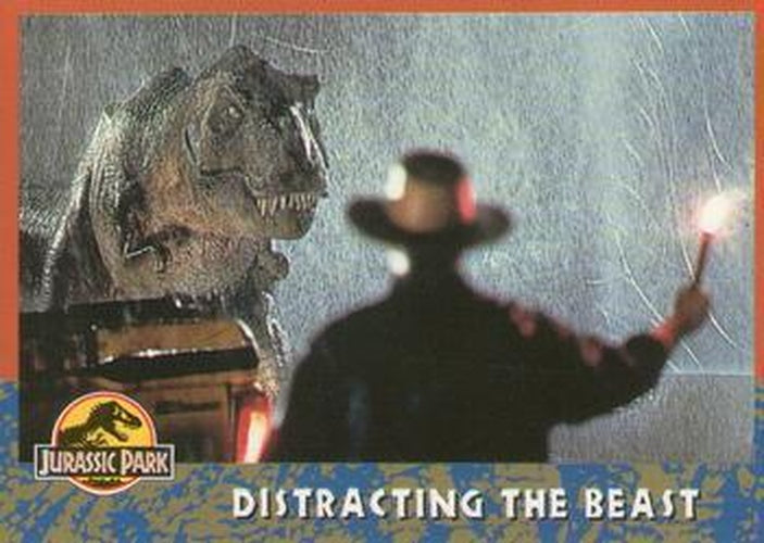 #41 Distracting the Beast - 1993 Topps Jurassic Park