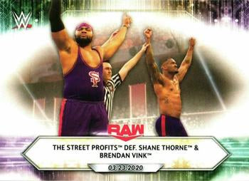 #41 The Street Profits def. Shane Thorne & Brendan Vink - 2021 Topps WWE Wrestling