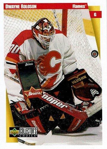 #41 Dwayne Roloson - Calgary Flames - 1997-98 Collector's Choice Hockey