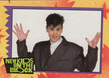 #41a Vital Statistics - Jordan Knight - 1989 Topps New Kids on the Block