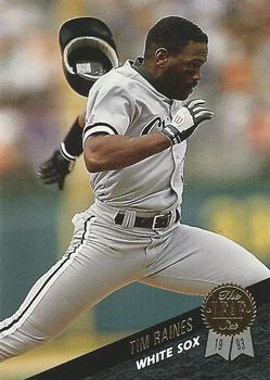 #420 Tim Raines - Chicago White Sox - 1993 Leaf Baseball