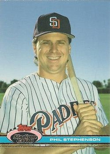 #420 Phil Stephenson - San Diego Padres - 1991 Stadium Club Baseball