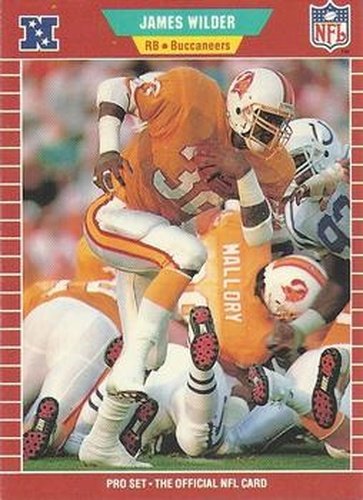 #420 James Wilder - Tampa Bay Buccaneers - 1989 Pro Set Football