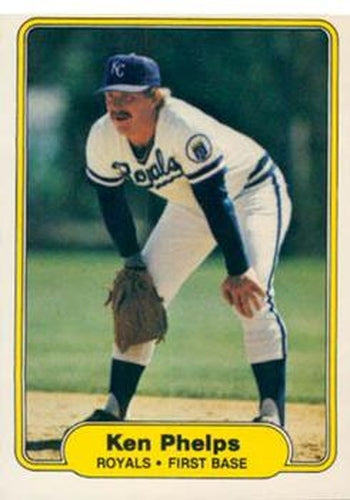 #420 Ken Phelps - Kansas City Royals - 1982 Fleer Baseball