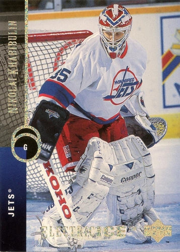 #420 Nikolai Khabibulin - Winnipeg Jets - 1994-95 Upper Deck Hockey - Electric Ice