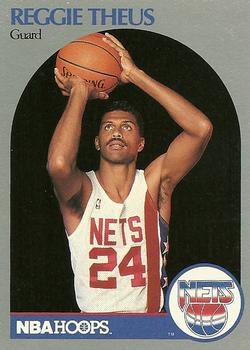 #420 Reggie Theus - New Jersey Nets - 1990-91 Hoops Basketball