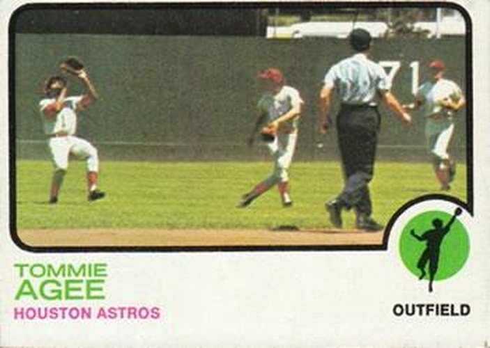 #420 Tommie Agee - Houston Astros - 1973 Topps Baseball