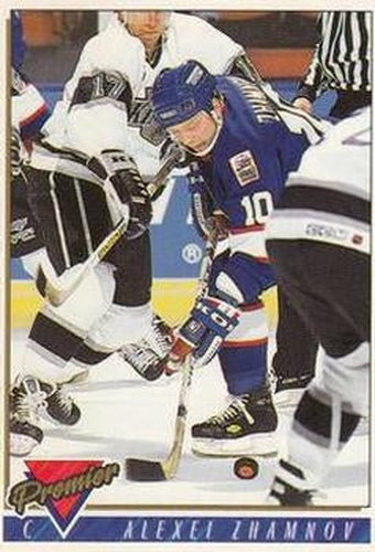 #420 Alexei Zhamnov - Winnipeg Jets - 1993-94 Topps Premier Hockey
