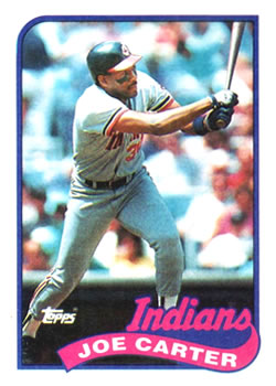 #420 Joe Carter - Cleveland Indians - 1989 Topps Baseball