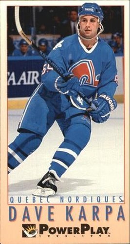 #421 Dave Karpa - Quebec Nordiques - 1993-94 Fleer PowerPlay Hockey