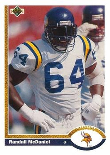 #421 Randall McDaniel - Minnesota Vikings - 1991 Upper Deck Football