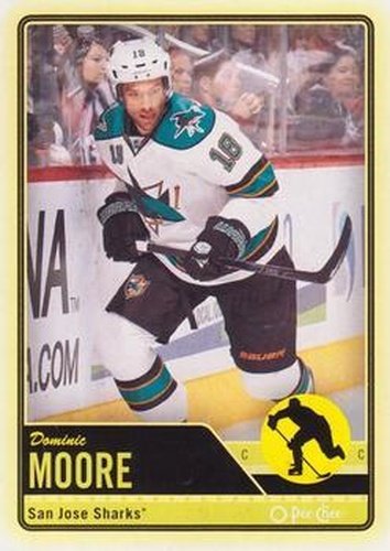 #421 Dominic Moore - San Jose Sharks - 2012-13 O-Pee-Chee Hockey