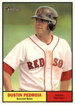 #421 Dustin Pedroia - Boston Red Sox - 2010 Topps Heritage Baseball