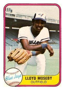 #421 Lloyd Moseby - Toronto Blue Jays - 1981 Fleer Baseball