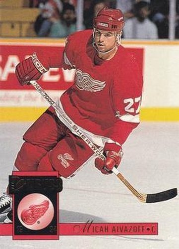 #421 Micah Aivazoff - Detroit Red Wings - 1993-94 Donruss Hockey
