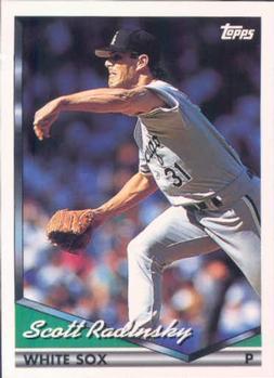 #421 Scott Radinsky - Chicago White Sox - 1994 Topps Baseball