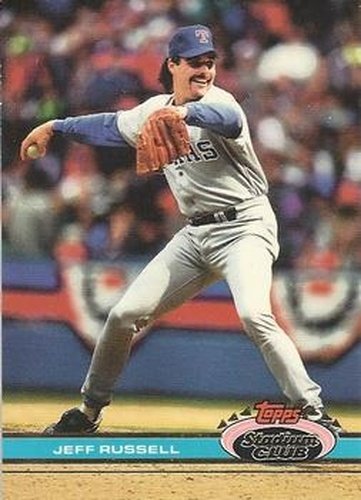 #421 Jeff Russell - Texas Rangers - 1991 Stadium Club Baseball