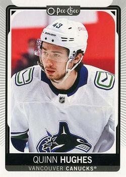 #421b Quinn Hughes - Head Shot - Vancouver Canucks - 2021-22 O-Pee-Chee Hockey