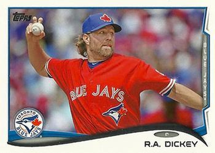 #421b R.A. Dickey - Toronto Blue Jays - 2014 Topps Baseball