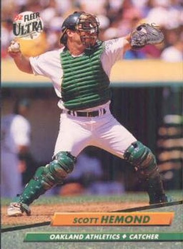 #422 Scott Hemond - Oakland Athletics - 1992 Ultra Baseball