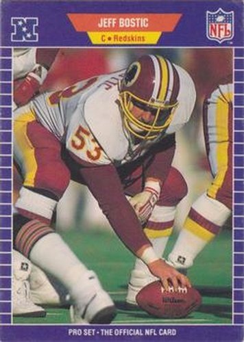 #422 Jeff Bostic - Washington Redskins - 1989 Pro Set Football